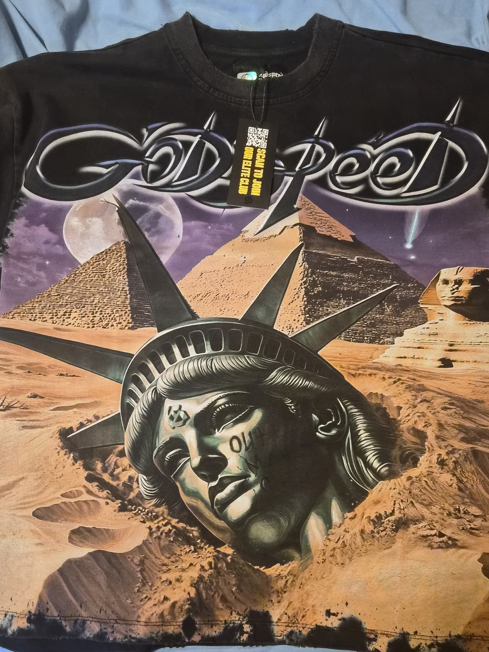 Godspeed Mother Cairo Graphic Tee Shirt- Black